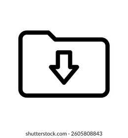 An essential design element showcasing the subject folder, download