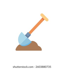 An essential design icon for excavation tools used in construction.