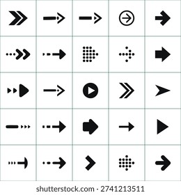 Essential Directional Icons Set: Checks, Pointers and Spinners design
