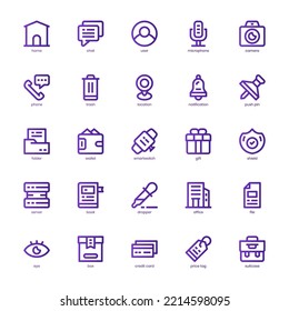 Essential Element icon pack for your website, mobile, presentation, and logo design. Essential Element icon basic line gradient design. Vector graphics illustration and editable stroke.