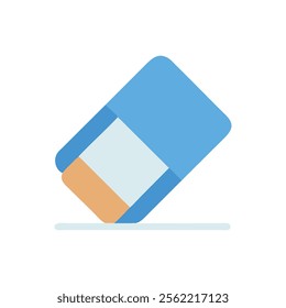 Essential Eraser Flat Icon Illustration