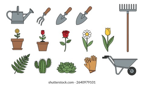 Essential Gardening Tools and Flowers for a Flourishing Outdoor Space Project
