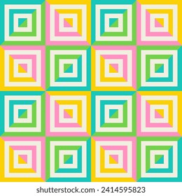 Essential geometric printable seamless pattern with abstract Minimal elegant line form stroke shapes in vibrant colors. Modern simple background in minimalist mid century style vector wall art