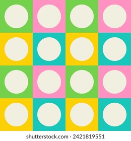 Essential geometric printable seamless pattern with abstract Minimal elegant line form stroke shapes in vibrant colors. Modern simple background in minimalist mid century style vector wall art
