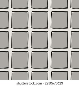 Essential geometric seamless vector pattern. Neutral and timeless abstract repeating pattern for packaging and backgrounds.