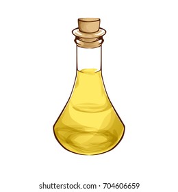 Essential gold oil cartoon style vector illustration isolated