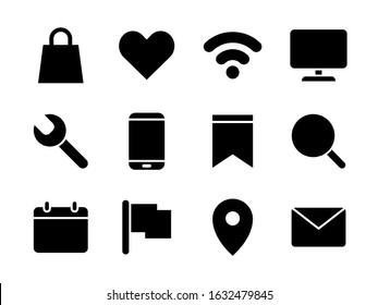 Essential icon set with outline style for any purpose. Suitable for User Interface (UI), print, presentation, and any other projects.