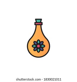 diseño de contorno relleno de vectores de iconos esenciales. aislado en fondo blanco