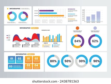 Essential Infographic Elements Vibrant, Flat-Style Graphics Ideal for Crafting Engaging and Informative Visual Narratives