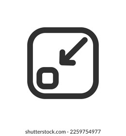 Essential Interface Icon Outline Style