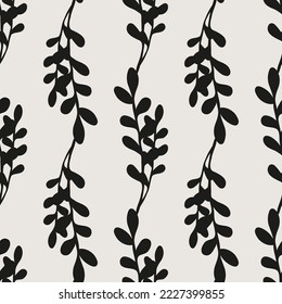 Essential monochrome geometric seamless vector pattern. Neutral geometry multi-use repeating pattern tile for packaging and backgrounds. 