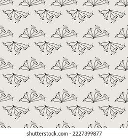 Essential monochrome geometric seamless vector pattern. Neutral geometry multi-use repeating pattern tile for packaging and backgrounds. 