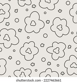 Essential monochrome geometric seamless vector pattern. Neutral geometry multi-use repeating pattern tile for packaging and backgrounds. 