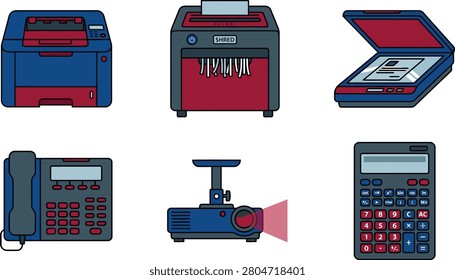 Essential office electronics and communication devices