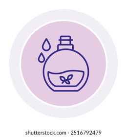 Ícone de círculo Essential Oil, vetor, pixel perfect, arquivo ilustrador 