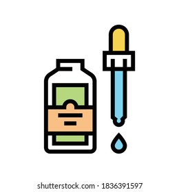 essential oil color icon vector. essential oil sign. isolated symbol illustration