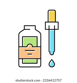 vector de icono de color de aceite esencial. señal de aceite esencial. ilustración de símbolo aislado