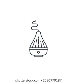 Essential Oil Diffuser icon symbol vector illustration isolated on white background