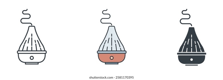 Essential Oil Diffuser icon symbol vector illustration isolated on white background