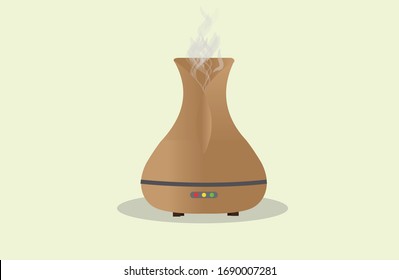essential oil diffuser vector aromatherapy bottle flat deisgn