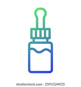 Essential Oil Dropper Icon Gradient Illustration