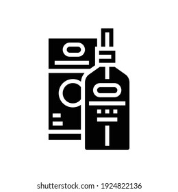 essential oil glyph icon vector. essential oil sign. isolated contour symbol black illustration
