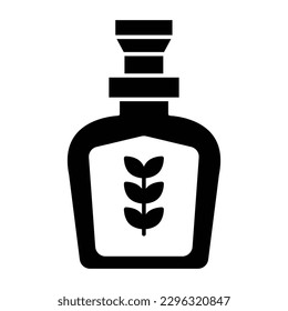 Vektorsymbol von Essential Oil Glyph Style, das leicht modifiziert oder bearbeitet werden kann 