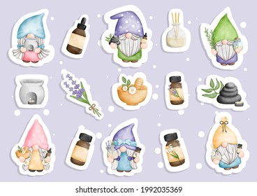 Essential oil gnome sticker, planner and scrapbook.