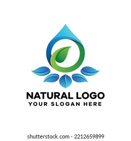 Essential Oil Gradient Logo Template