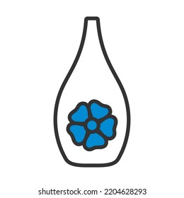 Essential Oil Icon. Editable Bold Outline With Color Fill Design. Vector Illustration.