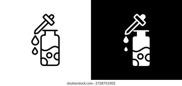 Essential Oil Icon lineglyph Vector Illustration