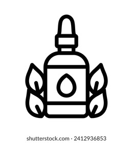 essential oil icon or logo design isolated sign symbol vector illustration - high quality line style vector icon suitable for designers, web developers, displays and websites