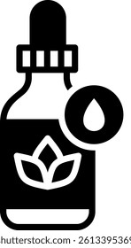 Essential Oil Icon Mixed Vector Illustration