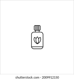 icono de aceite esencial en segundo plano