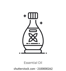Essential Oil icon. Outline style icon design isolated on white background