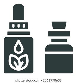 Essential oil icon vector illustration. Simple fill style