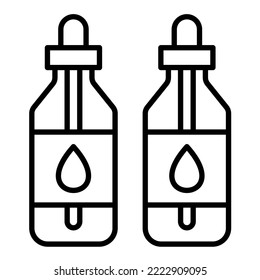 Imagen vectorial del icono de aceite esencial. También se puede usar para aplicaciones web, aplicaciones móviles y medios impresos.