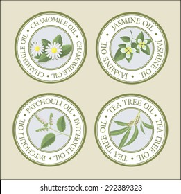 etiquetas de aceite esenciales