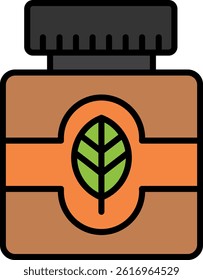 Essential Oil Line Filled Vector Icon Design