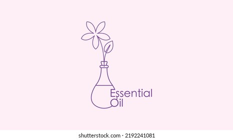essential oil line icon vector illustration 