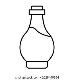 Essential oil Outline bold Vector Icon which can be easily modified or Edited  