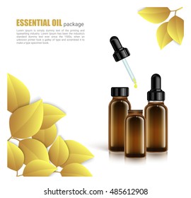 Essential oil package mock-up