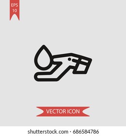 Essential oil vector icon, illustration symbol
