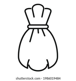 Essential oils bag icon. Outline Essential oils bag vector icon for web design isolated on white background