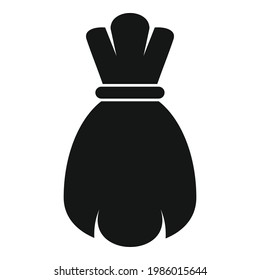 Ikone der ätherischen Öle-Tüte. Einfache Illustration von ätherischen Ölen - Beutel, Vektorsymbol für Webdesign einzeln auf weißem Hintergrund