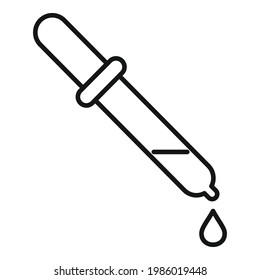 Essential oils bio drop icon. Outline Essential oils bio drop vector icon for web design isolated on white background