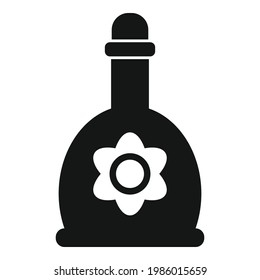 Essential oils bottle icon. Simple illustration of Essential oils bottle vector icon for web design isolated on white background