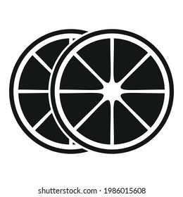 Icono de cítricos de aceites esenciales. Ilustración simple del icono vectorial de aceites esenciales para el diseño web aislado en fondo blanco