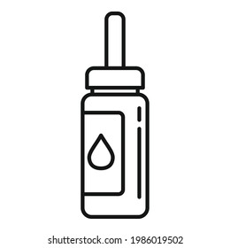 Essential oils dropper icon. Outline Essential oils dropper vector icon for web design isolated on white background