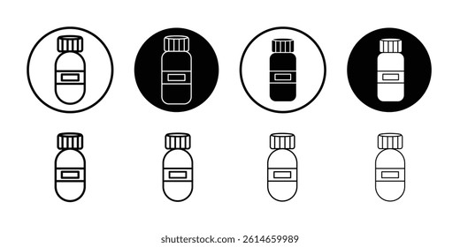 Essential oils icon flat and simple set design